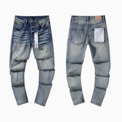 Mens trendy purple jeans 100% cotton Jeans #PU117