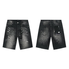 Mens trendy purple jeans 100% cotton Denim Shorts #PU520