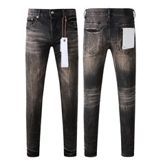 Mens trendy purple jeans 100% cotton Pure Cotton High Street Trend