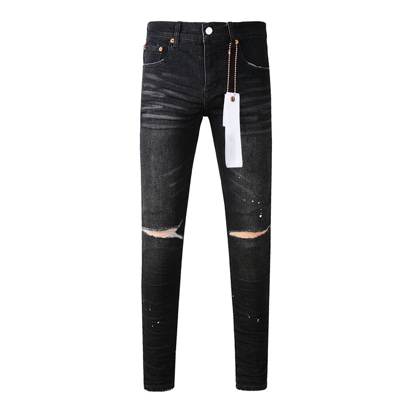 Mens trendy purple jeans 100% cotton Pure Cotton High Street Trend