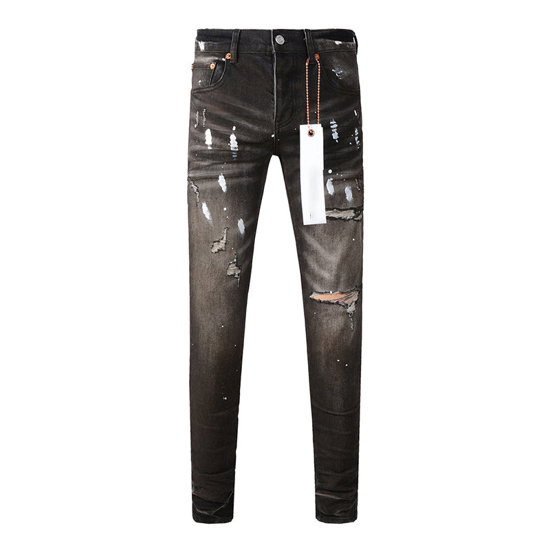 Mens trendy purple jeans 100% cotton Pure Cotton High Street Trend