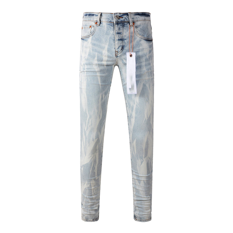 Mens trendy purple jeans 100% cotton Pure Cotton High Street Trend