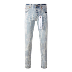 Mens trendy purple jeans 100% cotton Pure Cotton High Street Trend