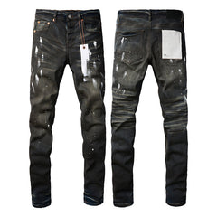 Mens trendy purple jeans 100% cotton Pure Cotton High Street Trend