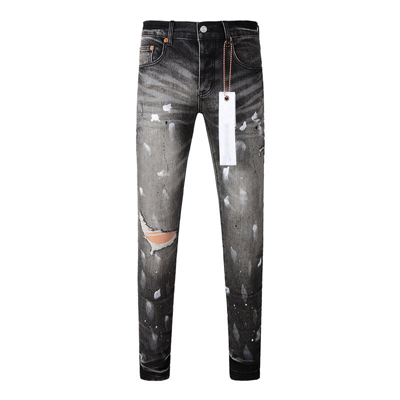 Mens trendy purple jeans 100% cotton Pure Cotton High Street Trend