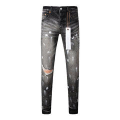 Mens trendy purple jeans 100% cotton Pure Cotton High Street Trend
