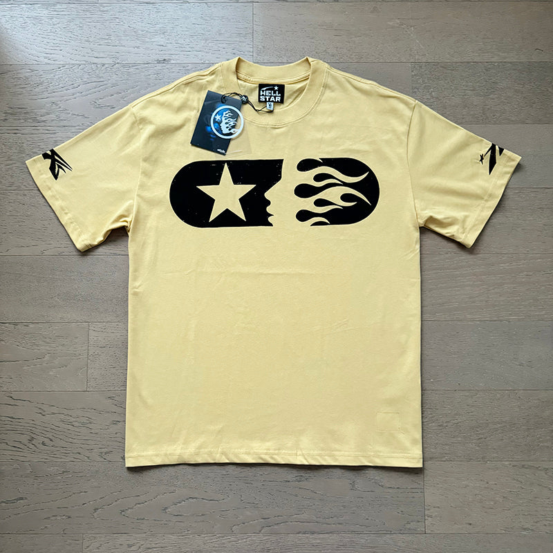 Hellstar T Shirts Retro style high street trend High-quality pure cotton high-street clothing