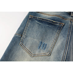 Mens trendy purple jeans 100% cotton Pure Cotton High Street Trend