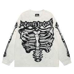 Hellstar Long Sleeve Shirts Hip-hop loose oversize High-quality pure cotton high-street clothing