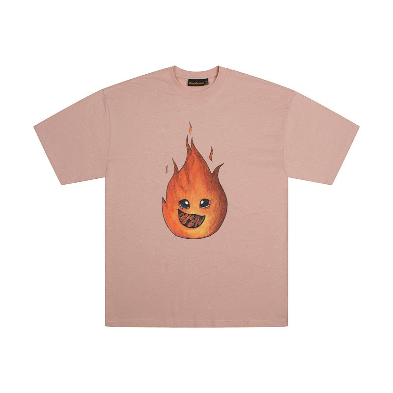 DREW HOUSE T Shirts Small red flame
