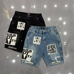 MIXED EMOTION Denim shorts