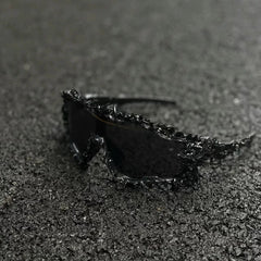 Trendy punk glasses dark series
