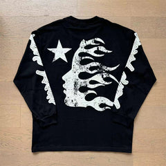 Hellstar Long Sleeve Shirts High-quality pure cotton high-street clothing