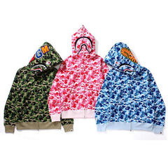 Bathing Ape Bape Hoodie Spring and Autumn Zipper Hoodie Sweater
