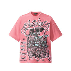 Hellstar T-shirt Direct Printing Pattern High-quality pure cotton high-street clothing