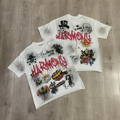 HARMONY T Shirts Street Trend Hot Diamonds