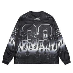 Hellstar Long Sleeve Shirts Hip-hop loose oversize High-quality pure cotton high-street clothing