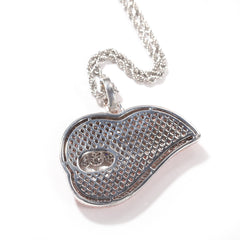 Jewelry Hip Hop Pendant Necklace Copper Set Zircon Hipster Necklace St. Valentine's