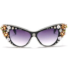 Trendy punk glasses uv protection sunshade