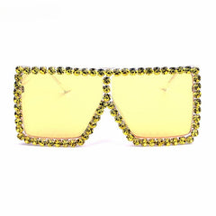 Trendy punk glasses square frame