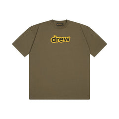 DREW HOUSE T Shirts Tan with English-language smiley face print