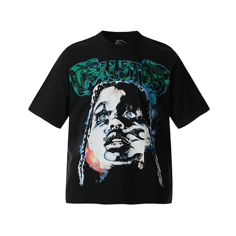 Hellstar T-shirt Direct Printing Pattern High-quality pure cotton high-street clothing