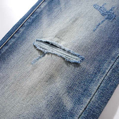 Mens trendy purple jeans 100% cotton Jeans #PU108