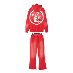 Hellstar Hoodie And Pants Two-Piece Set High-quality pure cotton high-street clothing