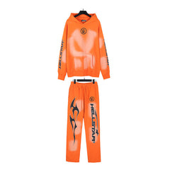 Hellstar Hoodie And Pants Two-Piece Set High-quality pure cotton high-street clothing