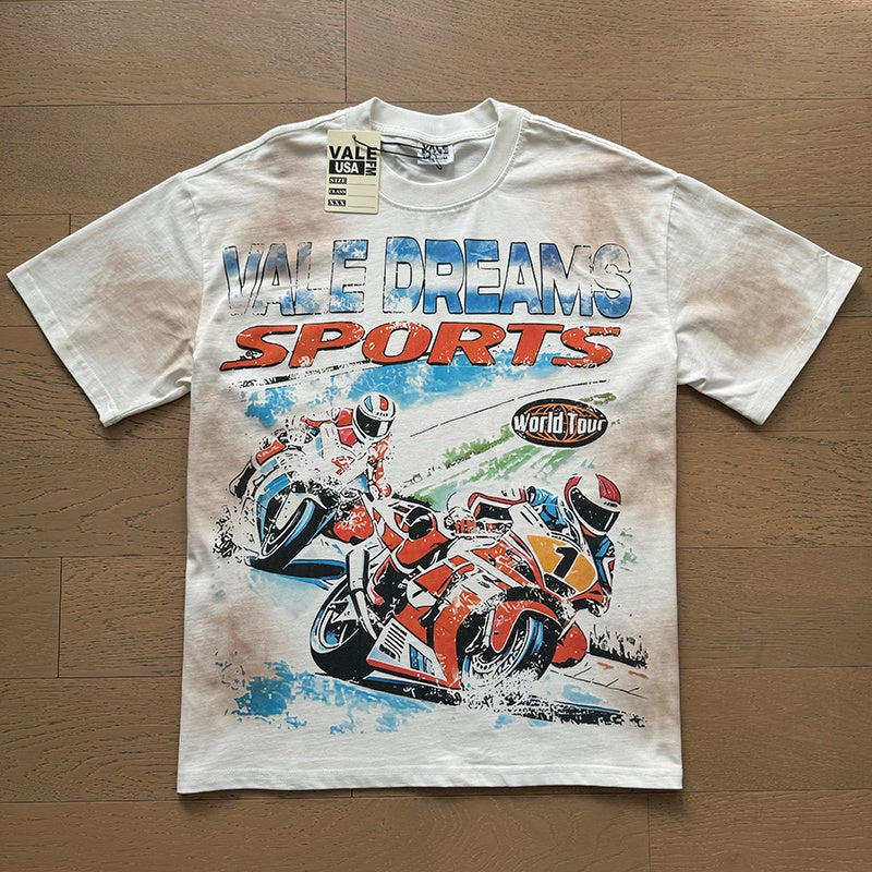 Valeforever Vale T Shirts Distressed-print high-street style