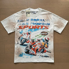 Valeforever Vale T Shirts Distressed-print high-street style