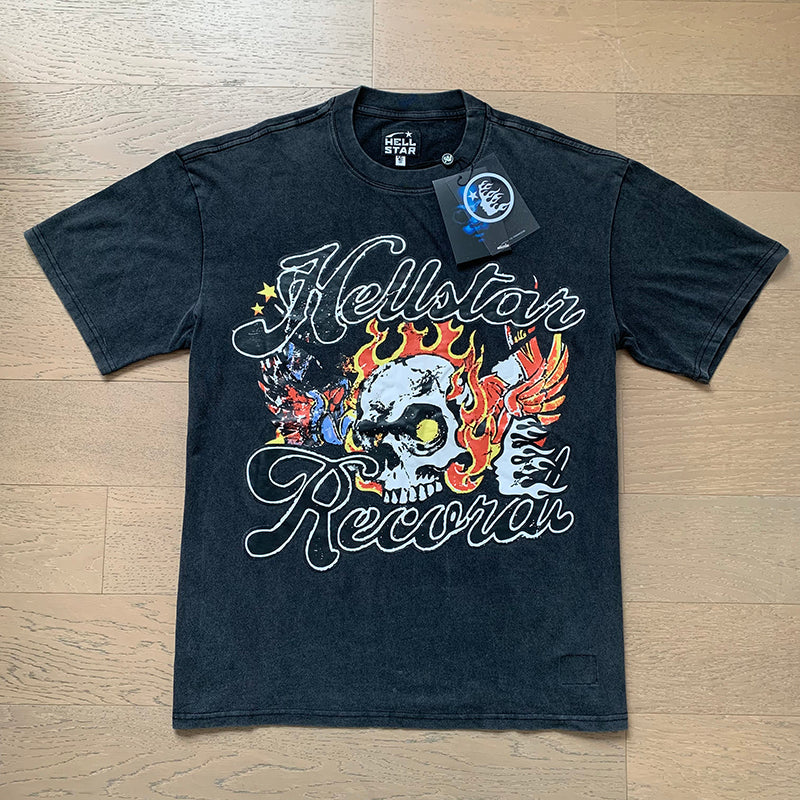 Hellstar T Shirts Retro style high street trend High-quality pure cotton high-street clothing