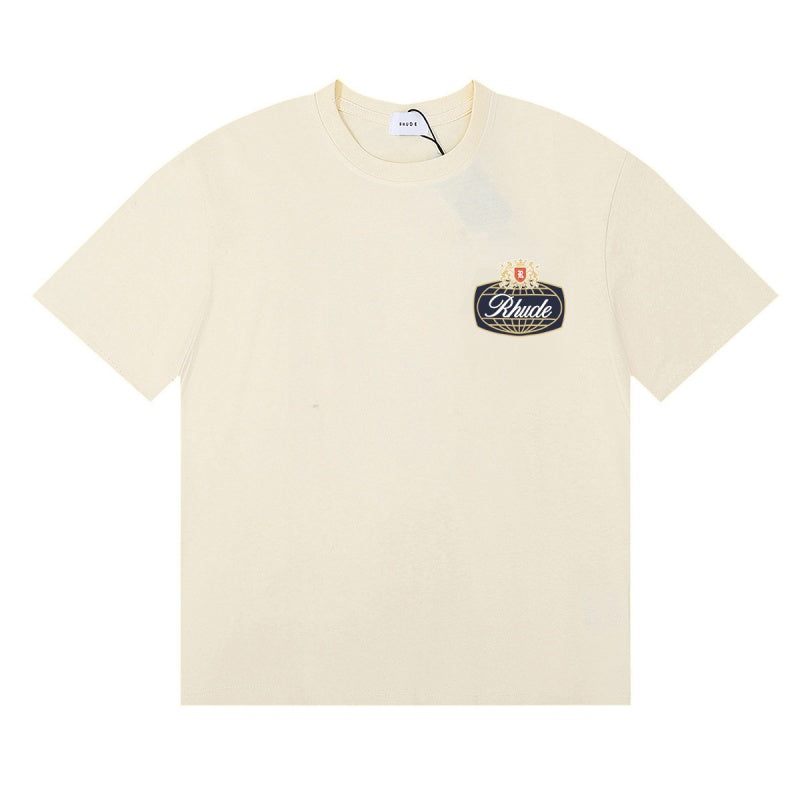 Rhude T Shirts Stylish Print on Back