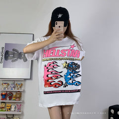 Hellstar T Shirt High-quality pure cotton high-street clothing