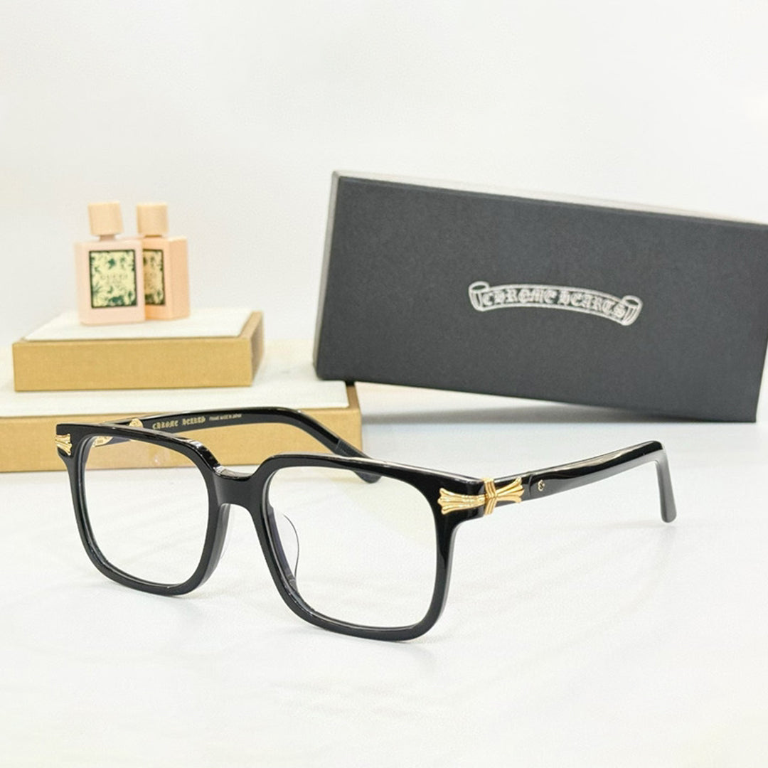 CHH Chrome Hearts Glasses Cross Pattern Square Simple Glasses Frame