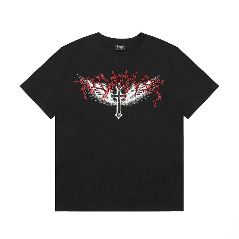 Revenge T Shirts High-quality streetwear with trendy Painted decoration