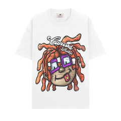 BIG FACE T shirts Pure Cotton High-Street Fashion