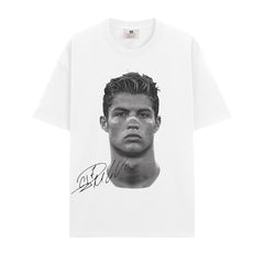 BIG FACE T shirts Pure Cotton High-Street Fashion