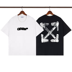 OFF WHITE T SHIRTS High-quality pure cotton high-street style