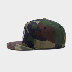 Trendy flat brimmed snapback hatscamouflage