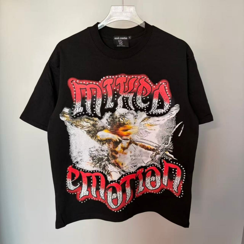 MIXED EMOTION T SHIRTS High-quality streetwear made from 260g pure cotton fabric.