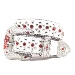 Hip-hop punk rhinestone belt punk style