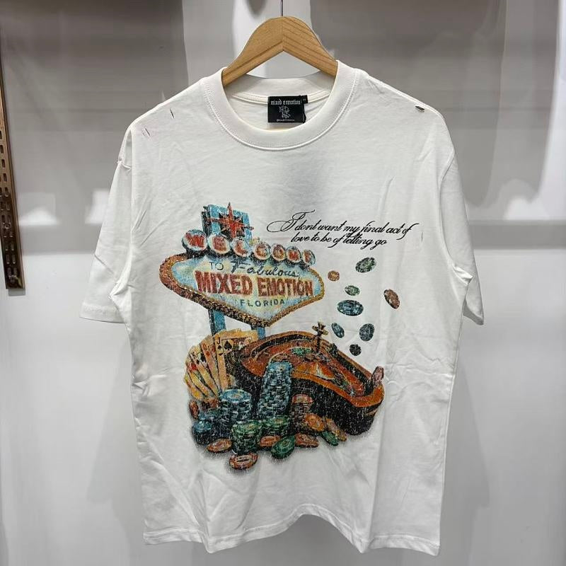 MIXED EMOTION T SHIRTS High-quality streetwear made from 260g pure cotton fabric.