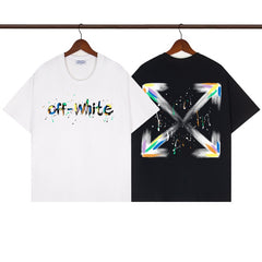 OFF WHITE T SHIRTS High-quality pure cotton high-street style