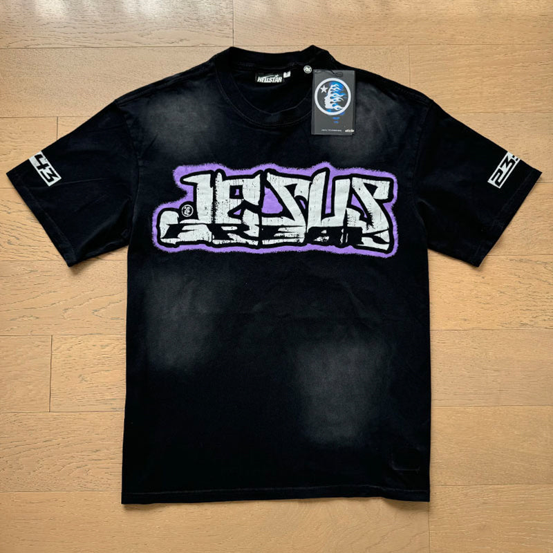 Hellstar T Shirts Retro style high street trend High-quality pure cotton high-street clothing