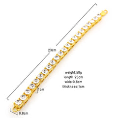 Bracelet Diamond Bracelet Hip Hop Bracelet 8mm Spectrum St. Valentine's