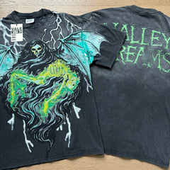 Valeforever Vale T Shirts Washed black with a distressed finish