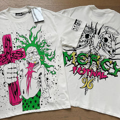 Hellstar T shirts High-street style, pure cotton, loose fit