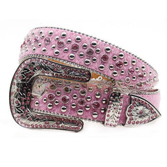 Hip-hop punk rhinestone belt punk style