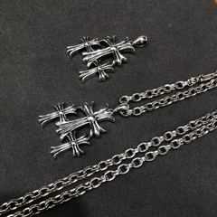 CHH Chrome heart Cross Necklace Vintage Cross Pendant Men's and Women's Necklaces